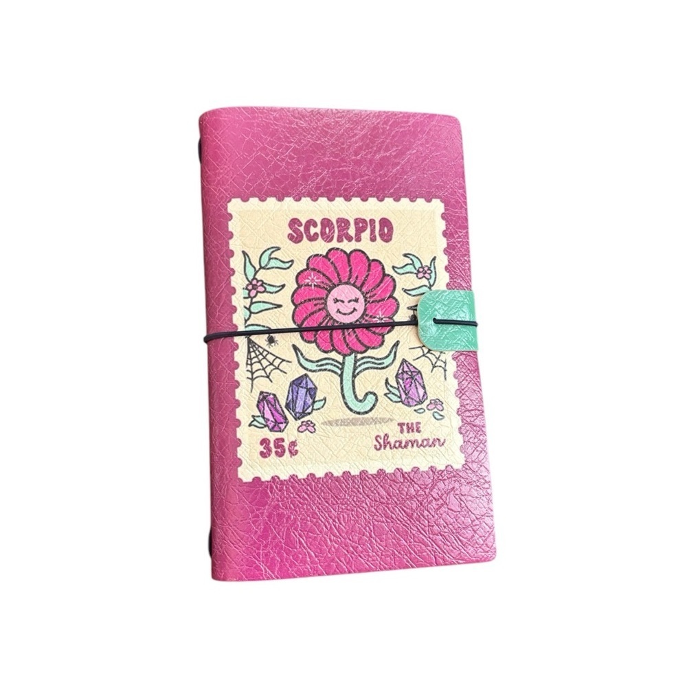 Travelers Notebook Journal Refillable Faux Leather A3 Zodiac
Scorpio Pink Purple